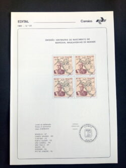 Edital 1983 30 Marechal Mascarenhas Moraes Militar Sem Selo