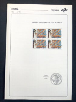 Edital 1983 32 Ação de Graças Religião Sem Selo