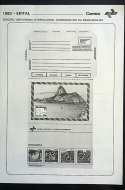 Edital 1983 Aerograma Internacional Brasiliana Carnaval Pão de Açúcar – ÚLTIMO