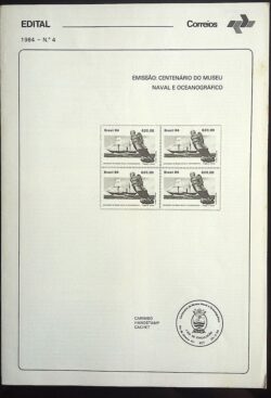 Edital 1984 04 Museu Naval Oceanográfico Sem Selo