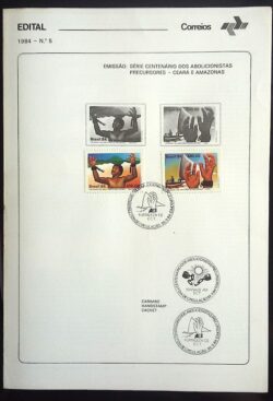 Edital 1984 05 Abolicionistas Precursores Com Selo CBC CE