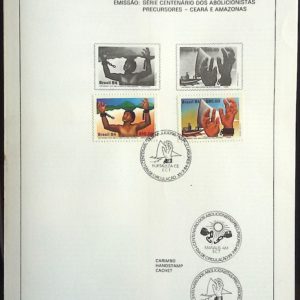 Edital 1984 05 Abolicionistas Precursores Com Selo CBC CE