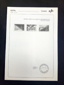 Edital 1984 08 Getúlio Vargas Sem Selo