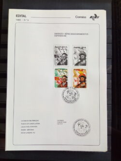 Edital 1984 09 Descobrimentos Espanha Bandeira Com Selo CBC RJ