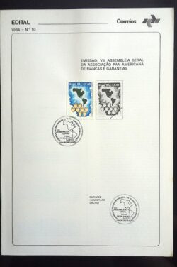 Edital 1984 10 Associação Americana de Finanças Com Selo CBC RJ