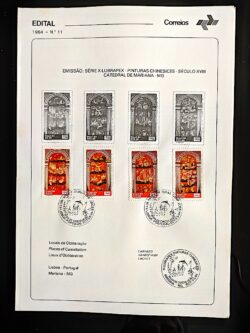 Edital 1984 11 Lubrapex Religião Igreja Mariana Com Selo CBC Lisboa Portugal