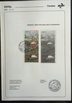 Edital 1984 13 PANTANAL Com Selo CBC MS Campo Grande