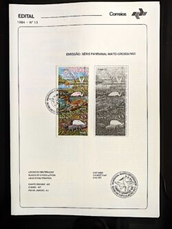 Edital 1984 13 PANTANAL Com Selo CBC MT Cuiabá
