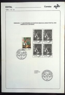 Edital 1984 14 UPAEP Com Selo CBC DF Brasília