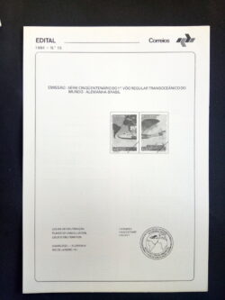 Edital 1984 15 Voo Regular Transoceanico Aviao Sem Selo