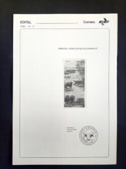 Edital 1984 17 Bufalos de Marajo Sem Selo