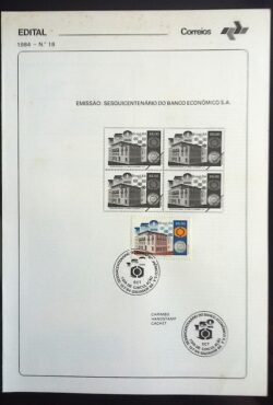 Edital 1984 18 Banco Economico Com Selo CBC BA