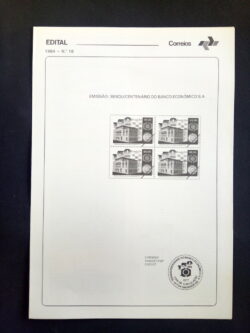 Edital 1984 18 Banco Economico Sem Selo