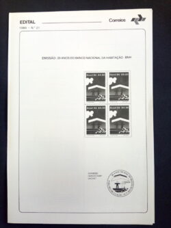 Edital 1984 21 Banco Habitação BNH Sem Selo