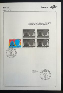 Edital 1984 23 Associacao Comercial Com Selo CBC RJ