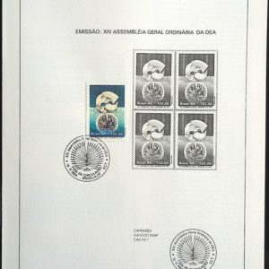 Edital 1984 29 Assembleia Geral Ordinária OEA Com Selo CBC DF Brasília