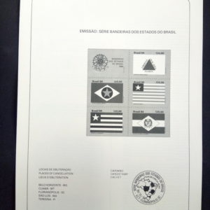 Edital 1984 30 Bandeiras Estados Sem Selo