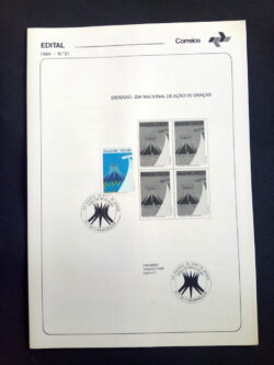 Edital 1984 31 Ação Catedral Religiao Brasilia Com Selo CBC DF