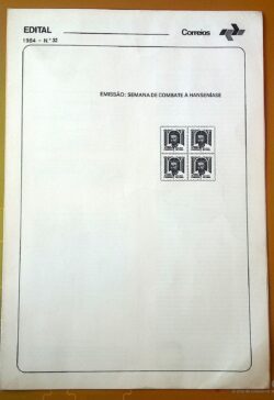 Edital 1984 32 Combate Hanseníase Sem Selo