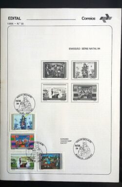 Edital 1984 33 Natal Com Selo CBC DF Brasília