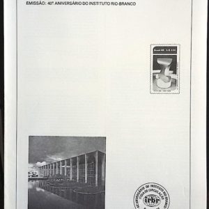 Edital 1985 09 Instituto Rio Branco Sem Selo