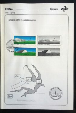 Edital 1985 10 Brasilia Com Selo CBC DF