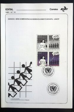 Edital 1985 16 UNICEF Com Selo CBC DF Brasília