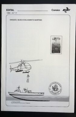 Edital 1985 17 Salvamento Maritimo Navio Helicóptero Sem Selo