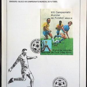 Edital 1985 18 Futebol Copa Com Selo CBC RJ