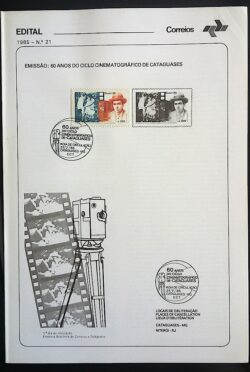 Edital 1985 21 Cataguases Com Selo CBC MG Cataguases