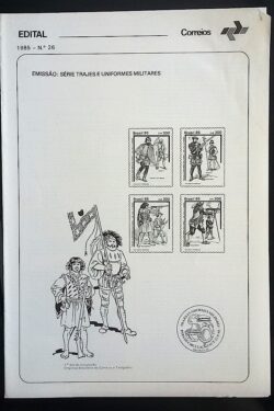 Edital 1985 26 Uniformes Militares Sem Selo