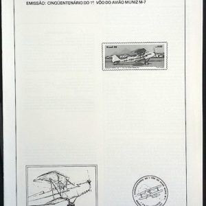 Edital 1985 32 Avião Muniz Sem Selo