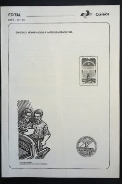 Edital 1985 34 Imprensa Brasileira Jornal Sem Selo