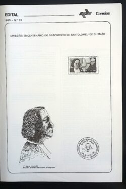 Edital 1985 39 Bartolomeu Gusmão Sem Selo
