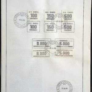 Edital 1985 Cifras Com Selo Sobreposto CPD SP