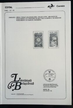 Edital 1986 18 Gregorio Mattos Manuel Bandeira Literatura Sem Selo
