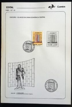 Edital 1986 19 Caixa Economica Federal Com Selo CBC DF Brasília