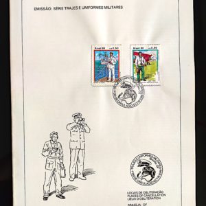 Edital 1986 23 Trajes Uniformes Militares Com Selo Sobreposto CBC CE Fortaleza
