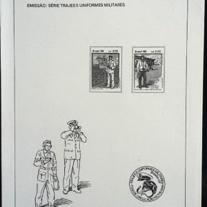 Edital 1986 23 Trajes Uniformes Militares Sem Selo