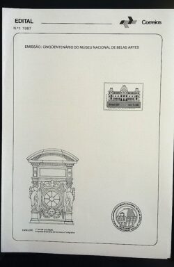 Edital 1987 01 Museu Belas Artes Sem Selo