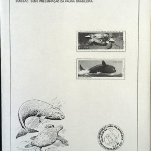 Edital 1987 07 Fauna Tartaruga Baleia Sem Selo