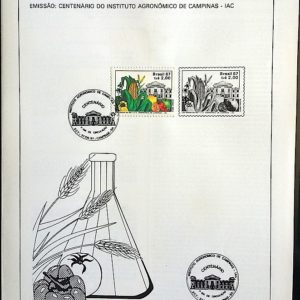 Edital 1987 10 Instituto Agrônomo Campinas Com Selo CBC SP Campinas