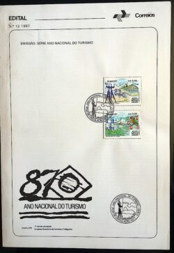 Edital 1987 12 Turismo Com Selo CBC SP Brasília