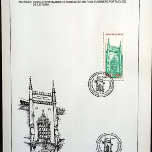 Edital 1987 13 Gabinete Português Leitura Com Selo Sobreposto CBC RJ