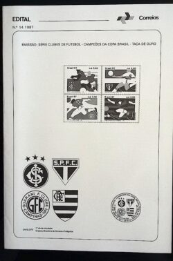 Edital 1987 14 Inter Sao Paulo Guarani Flamengo Sem Selo