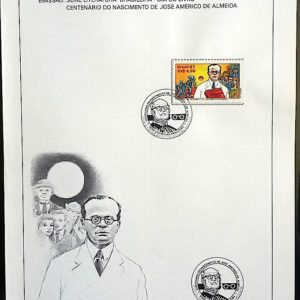 Edital 1987 16 Dia Livro José Americo Almeida Com Selo CBC PB Joao Pessoa