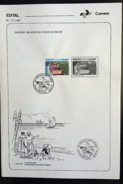 Edital 1987 17 Cidade Recife Com Selo CBC PE Recife