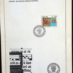 Edital 1988 01 Arquivo Nacional Com Selo CBC RJ