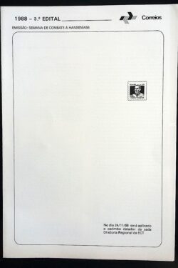 Edital 1988 03 Hanseníase Saúde Sem Selo