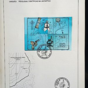 Edital 1988 03 Pesquisas Cientificas Antartica Com Selo CBC DF Brasília